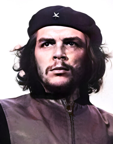 Digitale Kunst mit dem Titel "Che Guevara" von Melih Ortatepe, Original-Kunstwerk, Digitale Malerei