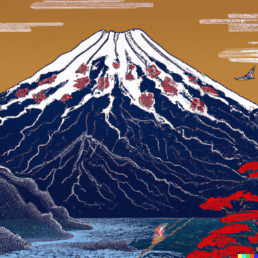 Arte digitale intitolato "Ukiyo-e #7" da Melih Ortatepe, Opera d'arte originale, Immagine generata dall'IA