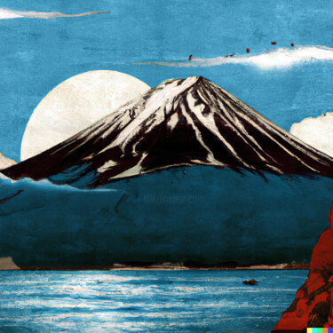 Digitale Kunst mit dem Titel "Ukiyo-e #10" von Melih Ortatepe, Original-Kunstwerk, KI-generiertes Bild