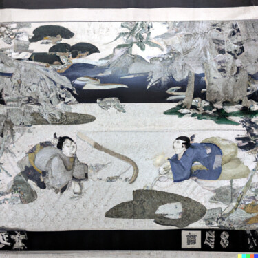 Arts numériques intitulée "Ukiyo-e #30" par Melih Ortatepe, Œuvre d'art originale, Image générée par l'IA