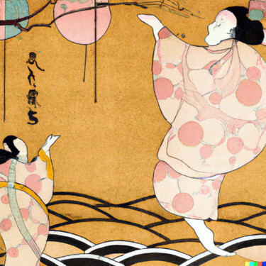 Arte digitale intitolato "Ukiyo-e #35" da Melih Ortatepe, Opera d'arte originale, Immagine generata dall'IA