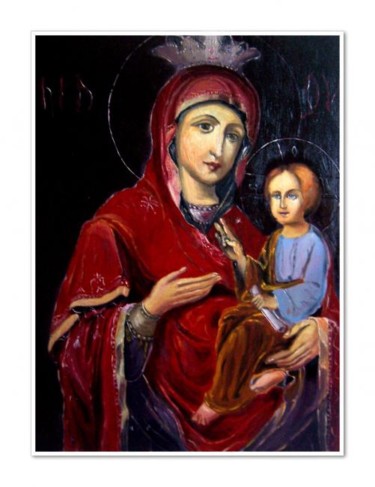 Painting titled "Madonna and Child" by Chipulnevazut, Original Artwork
