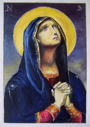 Painting titled "St.Mary Mourning" by Chipulnevazut, Original Artwork