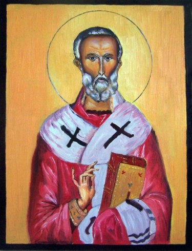 Painting titled "St. Nicolas" by Chipulnevazut, Original Artwork