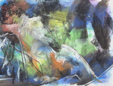 Pintura intitulada "Nudesketch005" por Osam Fukuda, Obras de arte originais, Pastel