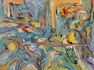 Картина под названием "2023.6.6" - Oscar Boffy, Подлинное произведение искусства, Акрил Установлен на Деревянная рама для но…
