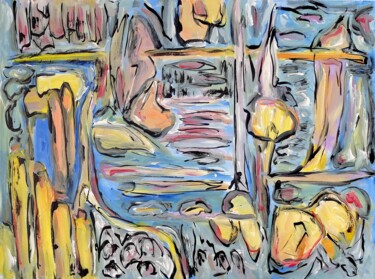 Картина под названием "2023.12.1" - Oscar Boffy, Подлинное произведение искусства, Акрил Установлен на Деревянная рама для н…