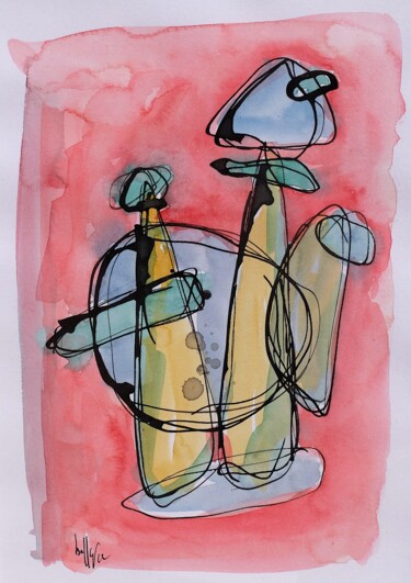 Painting titled "2022.283" by Oscar Boffy, Original Artwork, Watercolor