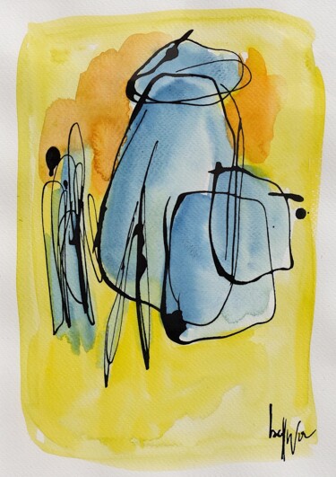 Painting titled "2022.285" by Oscar Boffy, Original Artwork, Watercolor