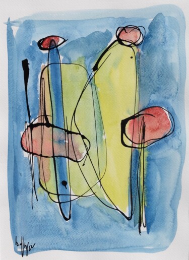 Painting titled "2022.286" by Oscar Boffy, Original Artwork, Watercolor