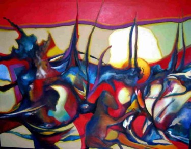 Peinture intitulée "Amulen" par Oscar Caputto Bruno (Pinturas), Œuvre d'art originale, Huile