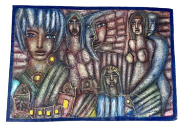 Painting titled "El Avatar" by Oscar Franco, Original Artwork, Acrylic