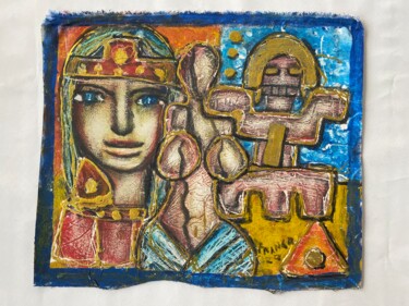 Painting titled "Edad de Oro" by Oscar Franco, Original Artwork, Oil