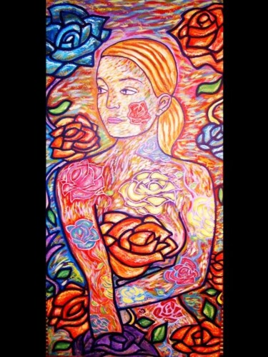 Painting titled "Surreal_Muse.jpg" by Oscar Galvan, Original Artwork, Oil