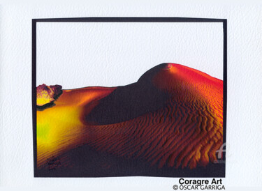 Desenho intitulada "El Desert que No Ex…" por Òscar Garriga (Coragre Art), Obras de arte originais, Tinta