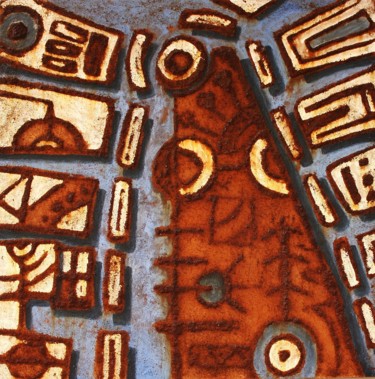Pintura titulada "plano aereo" por Oscar Londoño, Obra de arte original, Pigmentos Montado en Bastidor de camilla de madera