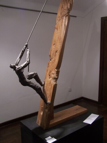 Sculptuur getiteld "Serie El Grito. "Al…" door Oscar Brocos, Origineel Kunstwerk, Metalen