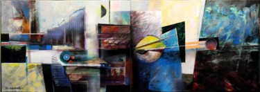 Pintura intitulada "serie "FABRICANDO Z…" por Oscar Carballo, Obras de arte originais, Óleo