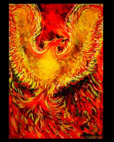 Painting titled "" Renacimiento "" by Oscar Galvan, Original Artwork, Oil