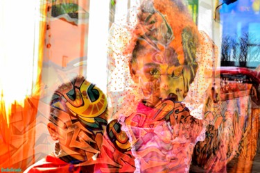Photographie intitulée "painted-kids" par Osebellétoile Epiphanie, Œuvre d'art originale
