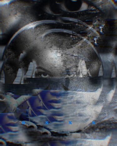 Collagen mit dem Titel "💦👁️Tears for fears p…" von Oshexx, Original-Kunstwerk, Fotomontage