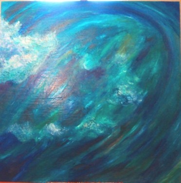 Painting titled "Stanza blue" by Oshiro, Original Artwork