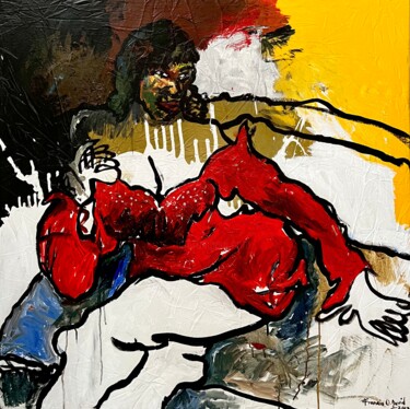 Картина под названием "Glazed at" - Oshorenoya David Francis, Подлинное произведение искусства, Акрил