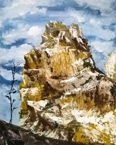 Картина под названием "Горы Урала" - Елена Осинцева, Подлинное произведение искусства, Гуашь