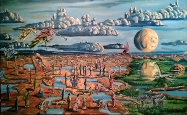 Картина под названием ""Пятое измерение"" - Игорь Осипов, Подлинное произведение искусства, Масло