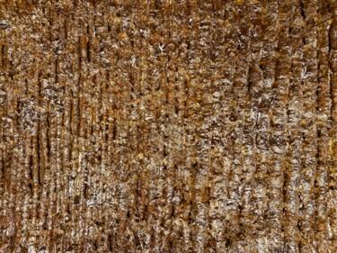 Картина под названием "roomART Goldschatz" - Oskar Kern, Подлинное произведение искусства, Гипс Установлен на Деревянная рам…
