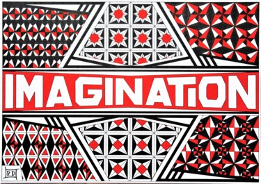 Imagination 3 Drawing titled "Imagination 3" by Раиль Давлетшин, Original Art, Gel pen