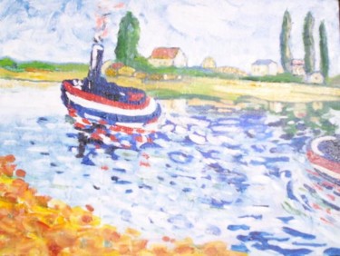 Peinture intitulée "Hommage à Vlaminck" par Alan Embrée Osler, Œuvre d'art originale