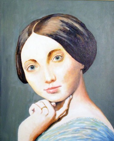 Peinture intitulée "Hommage à Ingres" par Alan Embrée Osler, Œuvre d'art originale, Huile