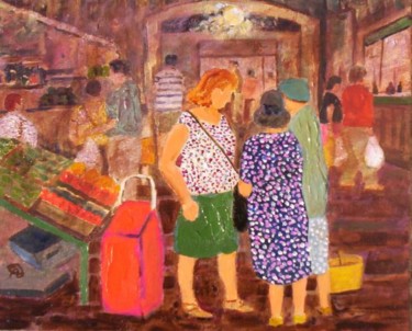 Peinture intitulée "In a Spanish Market" par Alan Embrée Osler, Œuvre d'art originale, Huile
