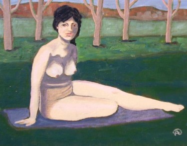 Peinture intitulée "Nude" par Alan Embrée Osler, Œuvre d'art originale, Huile