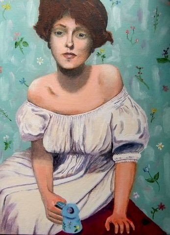 After a Photo by Clarence White 24x30 cm ©2012 par Alan Embrée Osler