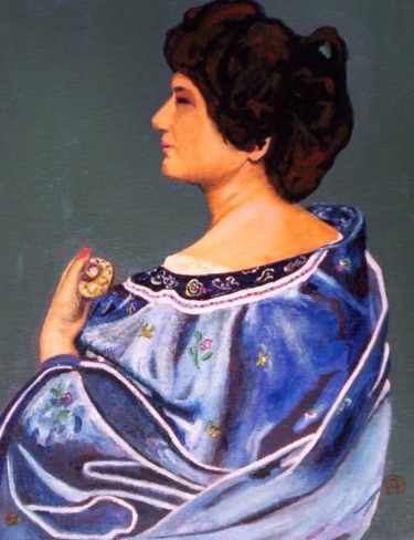 Peinture intitulée "Portrait of a Lady…" par Alan Embrée Osler, Œuvre d'art originale, Huile