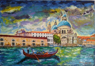 Pintura intitulada "Veneza" por Osmar Ropelatto, Obras de arte originais, Acrílico