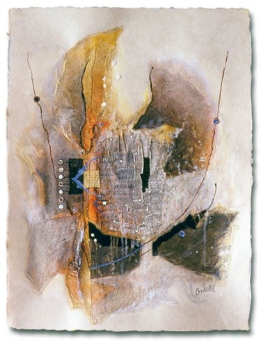 Malerei mit dem Titel "FIGURATION ÉNERGÉTI…" von Jean-Luc Osswald, Original-Kunstwerk, Öl