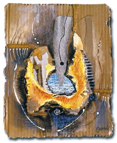 Pintura titulada "PASSAGE ANCESTRAL" por Jean-Luc Osswald, Obra de arte original, Oleo