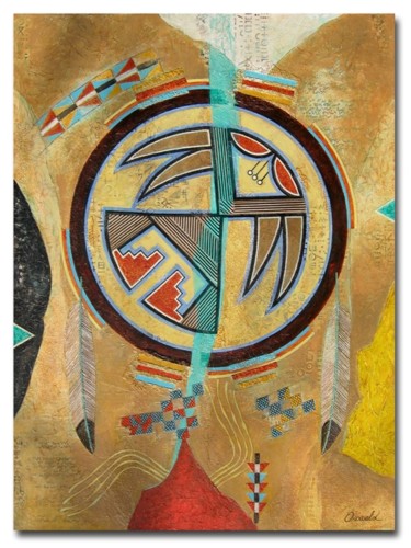 PUEBLO BIRD 81x60 cm ©2016 par Jean-Luc OSSWALD