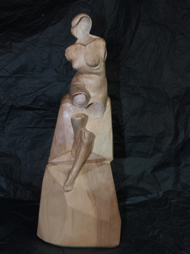 Скульптура под названием "Act wood" - Osuch-Sculptures, Подлинное произведение искусства, Дерево
