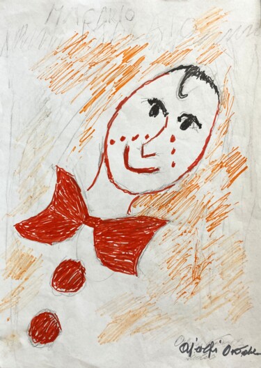 Peinture intitulée "Macario" par Osvaldo Aiolfi, Œuvre d'art originale, Marqueur