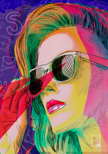 Arts numériques intitulée "Glamour" par Osvaldo Russo, Œuvre d'art originale, Crayon
