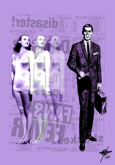 Digitale Kunst mit dem Titel "Top Models" von Osvaldo Russo, Original-Kunstwerk, Digitale Malerei