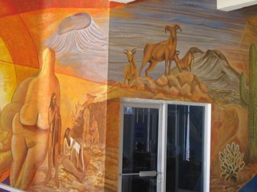 Pintura titulada "Mural Ayuntamiento…" por Balo, Obra de arte original