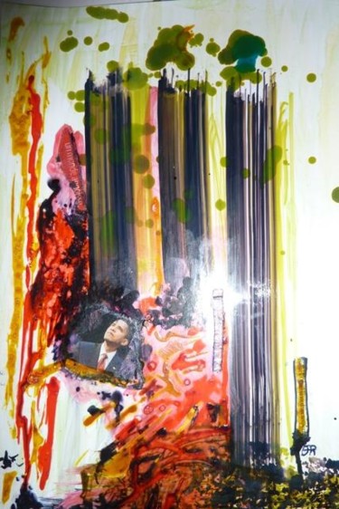 Peinture intitulée "Arbre d'espoir" par Otero Ar, Œuvre d'art originale, Huile