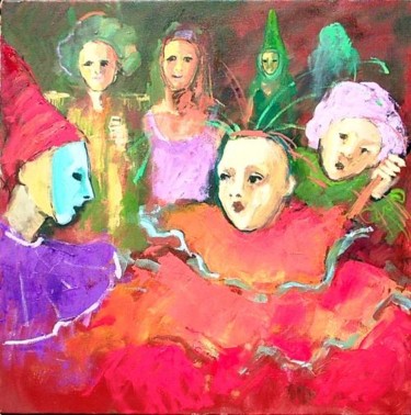 Painting titled "Talk" by Maria Otetelesanu, Original Artwork