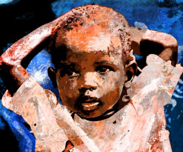 Digitale Kunst mit dem Titel "CHILDREN OF WAR SUD…" von Otis Porritt, Original-Kunstwerk, Acryl