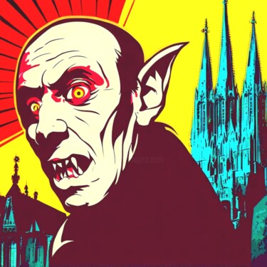 Arte digitale intitolato "NOSFERATU 3" da Otis Porritt, Opera d'arte originale, Lavoro digitale 2D